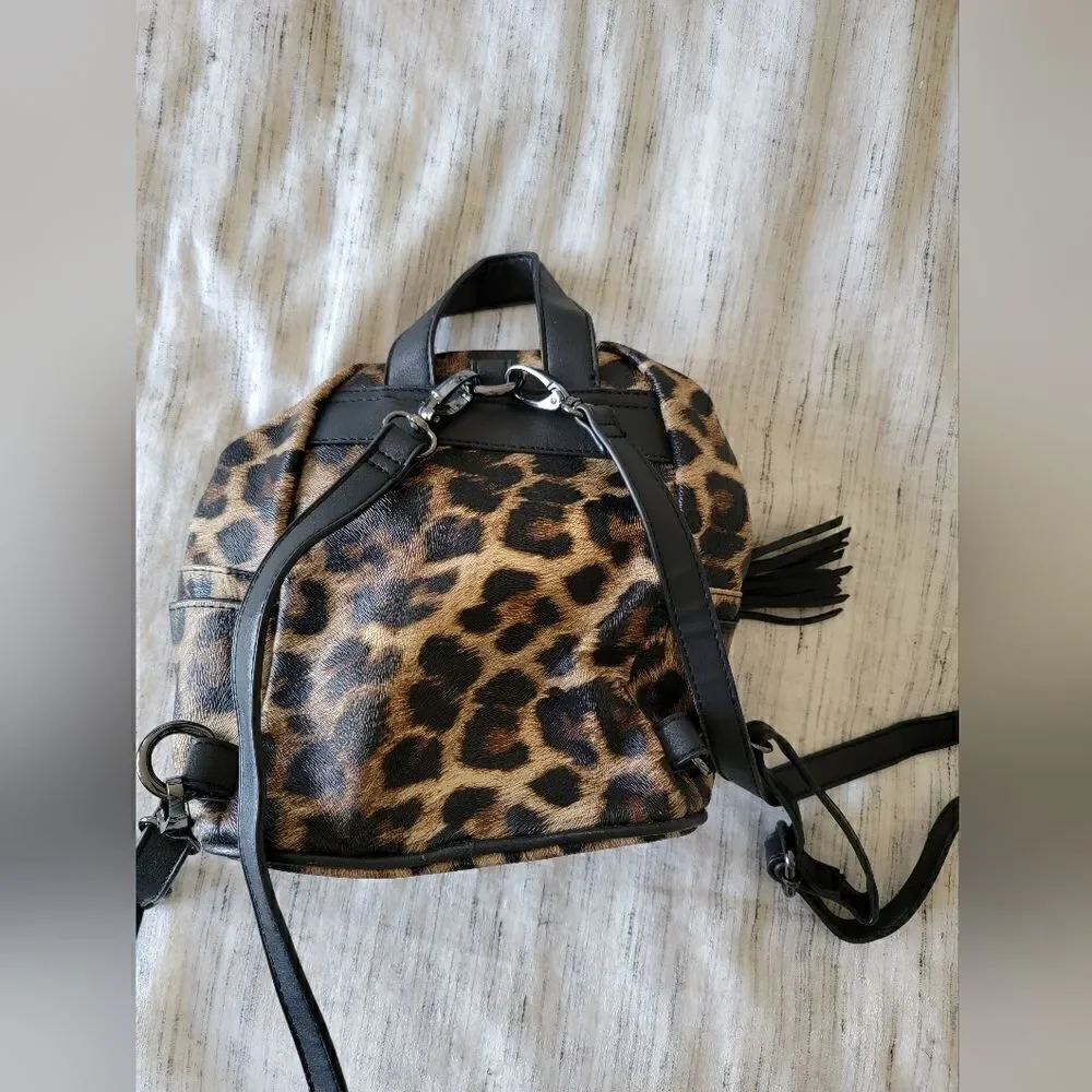 Bebe Leopard Print Backpack